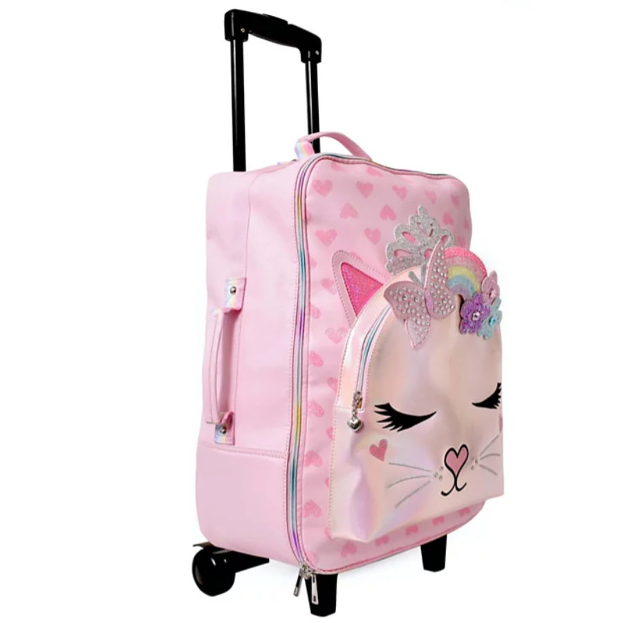 Miss Gwen’s OMG Accessories Girls' Bella Rolling, Cotton Candy, Luggage 18.5-inch