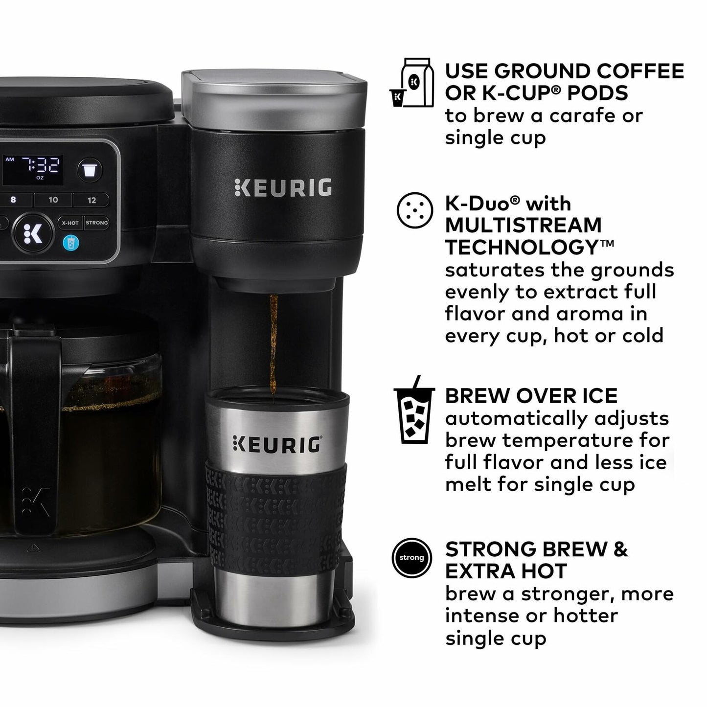 Keurig K-Duo Gen 2 Hot & Iced Single Serve & Carafe Coffee Maker