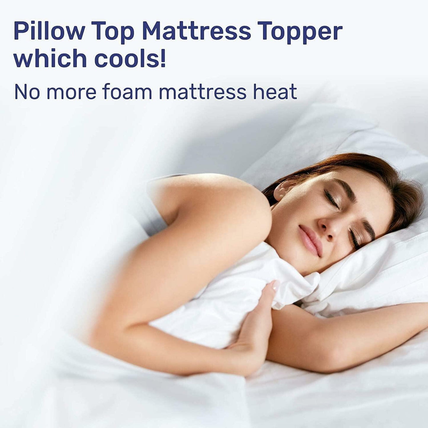 Sleep Mantra Cooling Mattress Topper, Queen