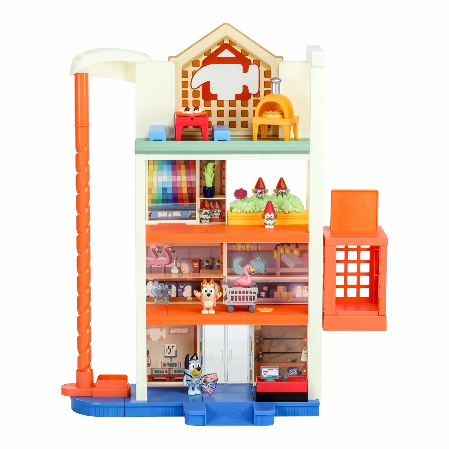 Bluey Hammerbarn Shopping Playset, Including Lights and 45+ Sounds, Ages 3+