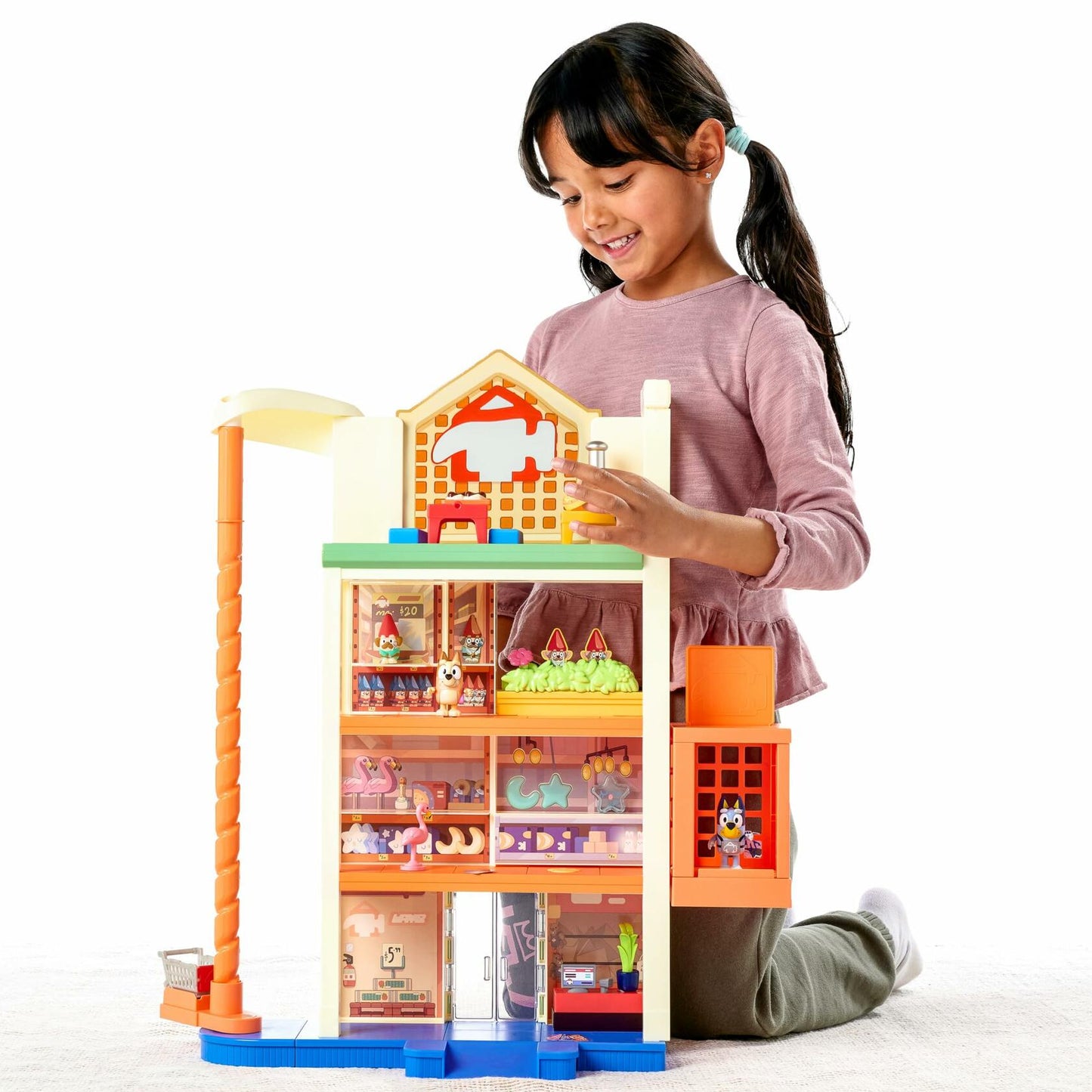 Bluey Hammerbarn Shopping Playset, Including Lights and 45+ Sounds, Ages 3+