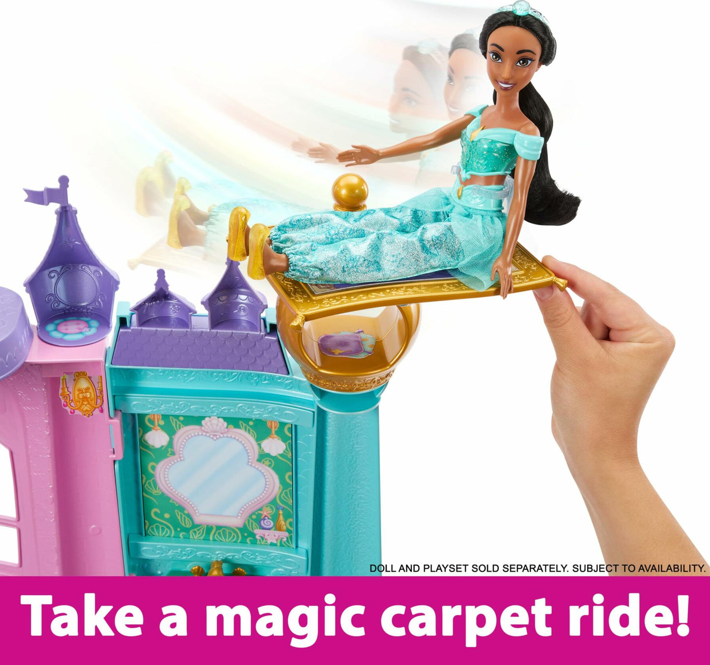 Disney Princess Magical Adventures Castle with 3 Levels, 10 Play Areas with Lights & Sounds