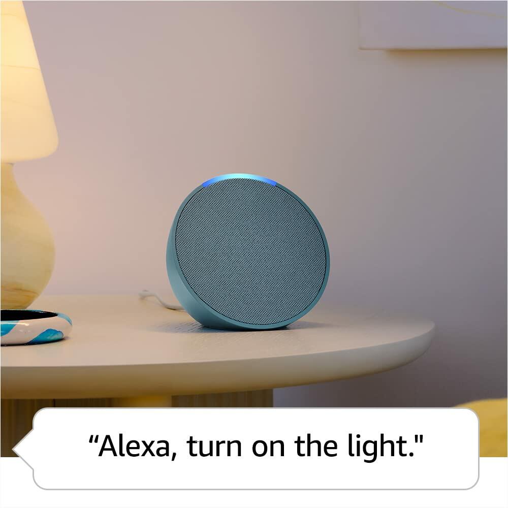 Amazon Echo Pop - Smart speaker - Wi-Fi, Bluetooth - App-controlled - glacier white