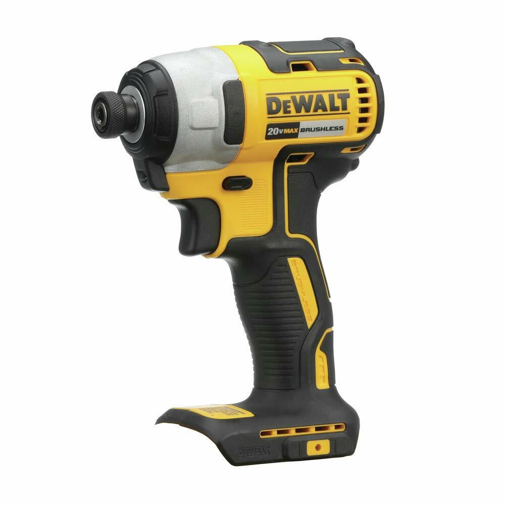 DeWalt 20V MAX Brushless Cordless Impact Driver Kit with Charger & Kit Bag