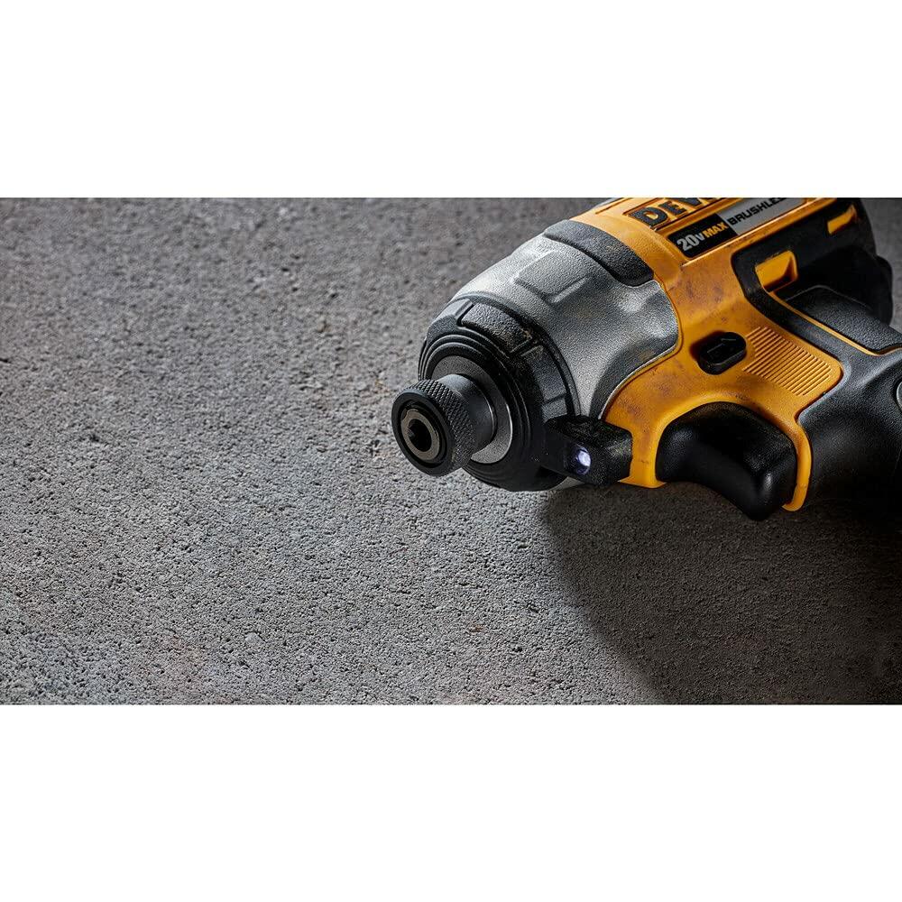 DeWalt 20V MAX Brushless Cordless Impact Driver Kit with Charger & Kit Bag