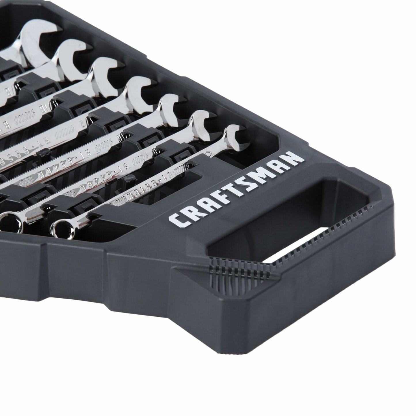 CRAFTSMAN,12-Point Standard SAE Gunmetal Chrome Combination Wrench 7 Piece