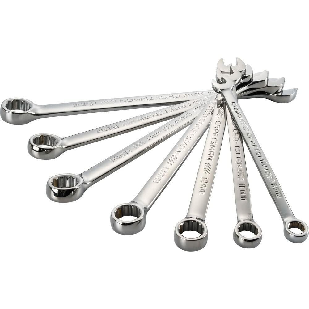 Craftsman CMMT12063L 12-Point Metric Standard Extra Long Combination Wrench Set (7-Piece)