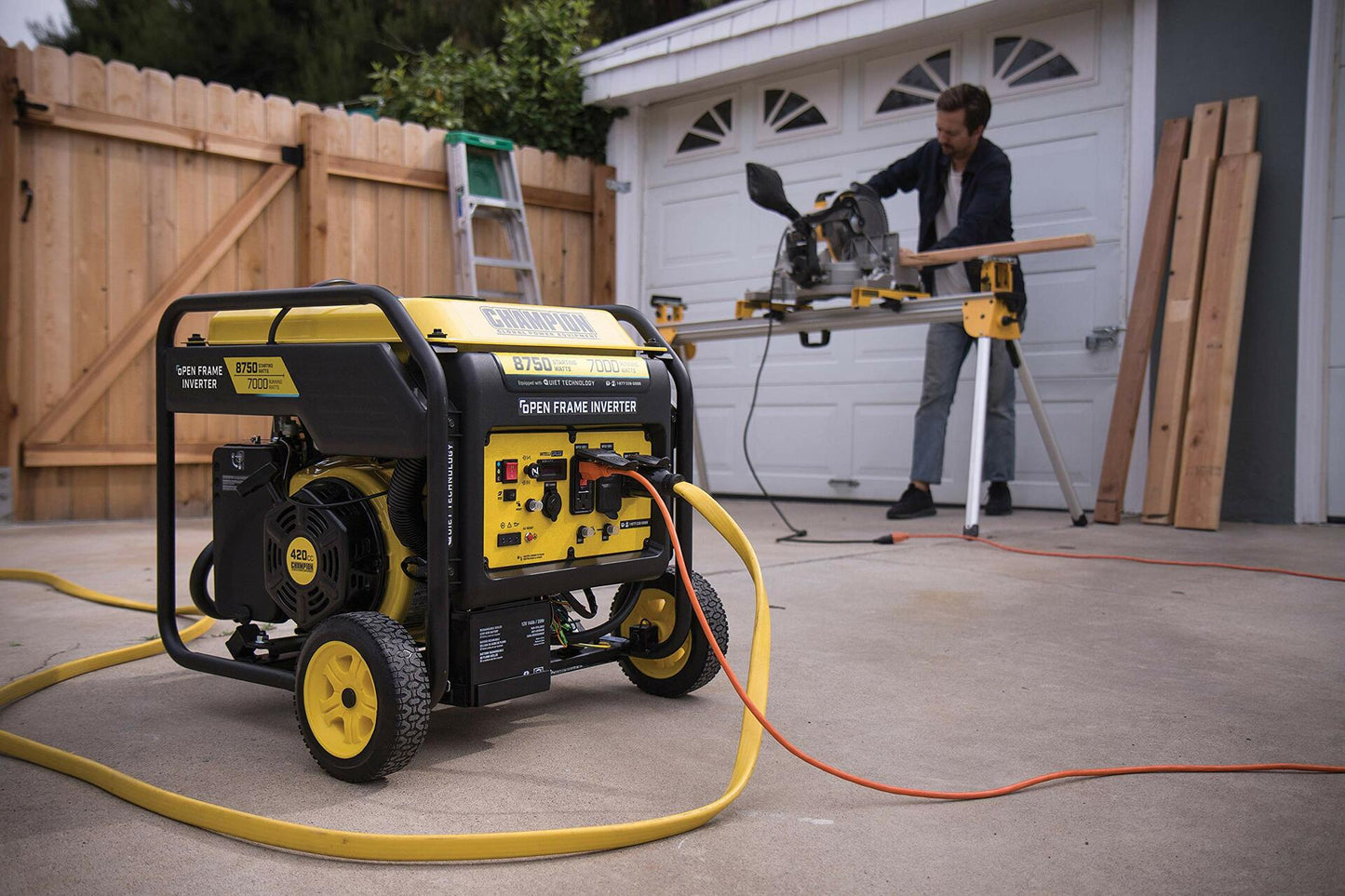 Champion Power Equipment 8750-Watt Open Frame Inverter with Electric Start