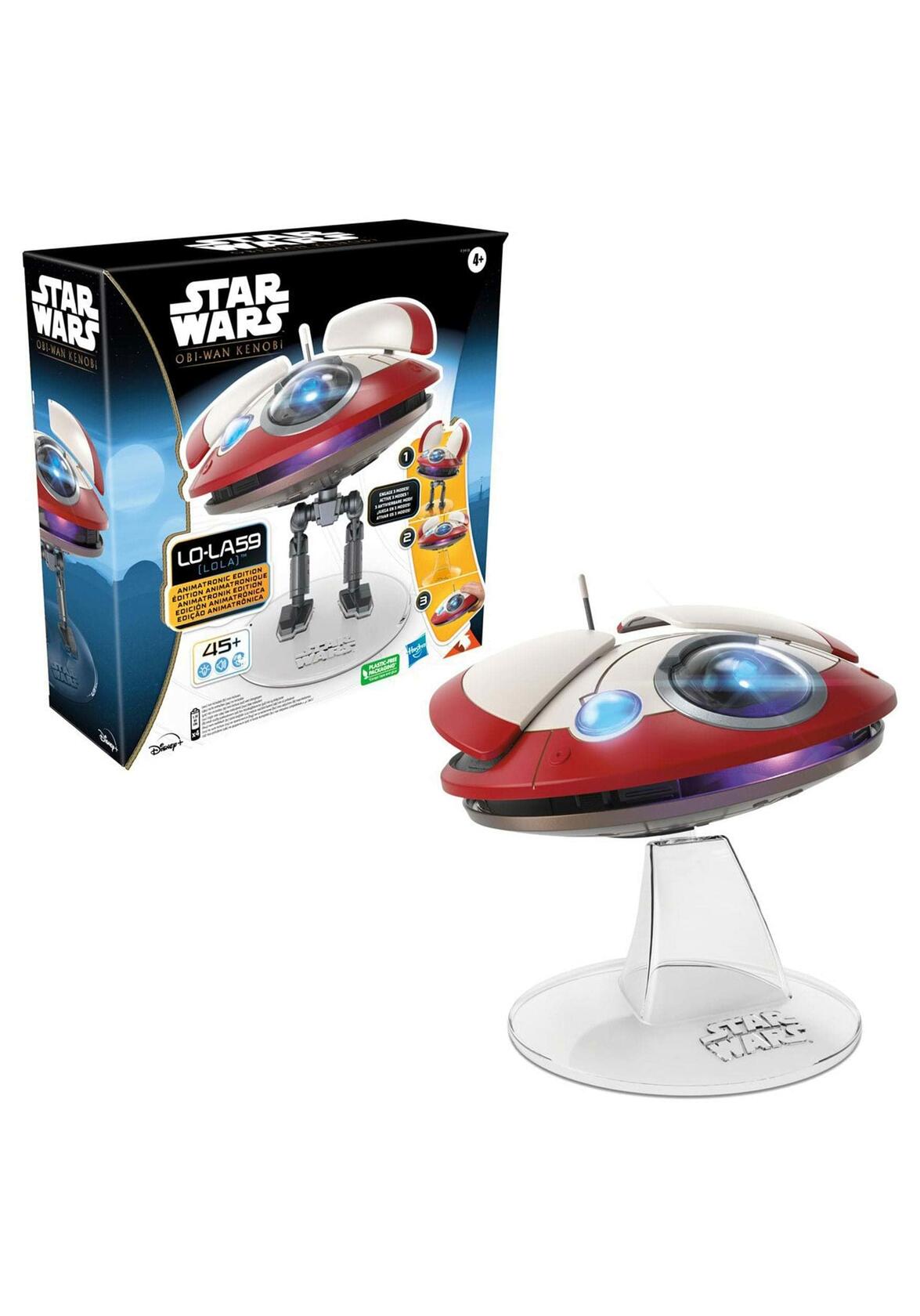 Star Wars L0-LA59 (Lola) Animatronic Edition, Obi-Wan Kenobi Series-Inspired Droid Toy