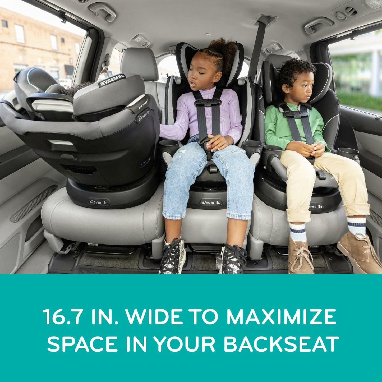 Revolve360 Slim 2-in-1 Rotational Car Seat with Quick Clean Cover (Sutton Purple)