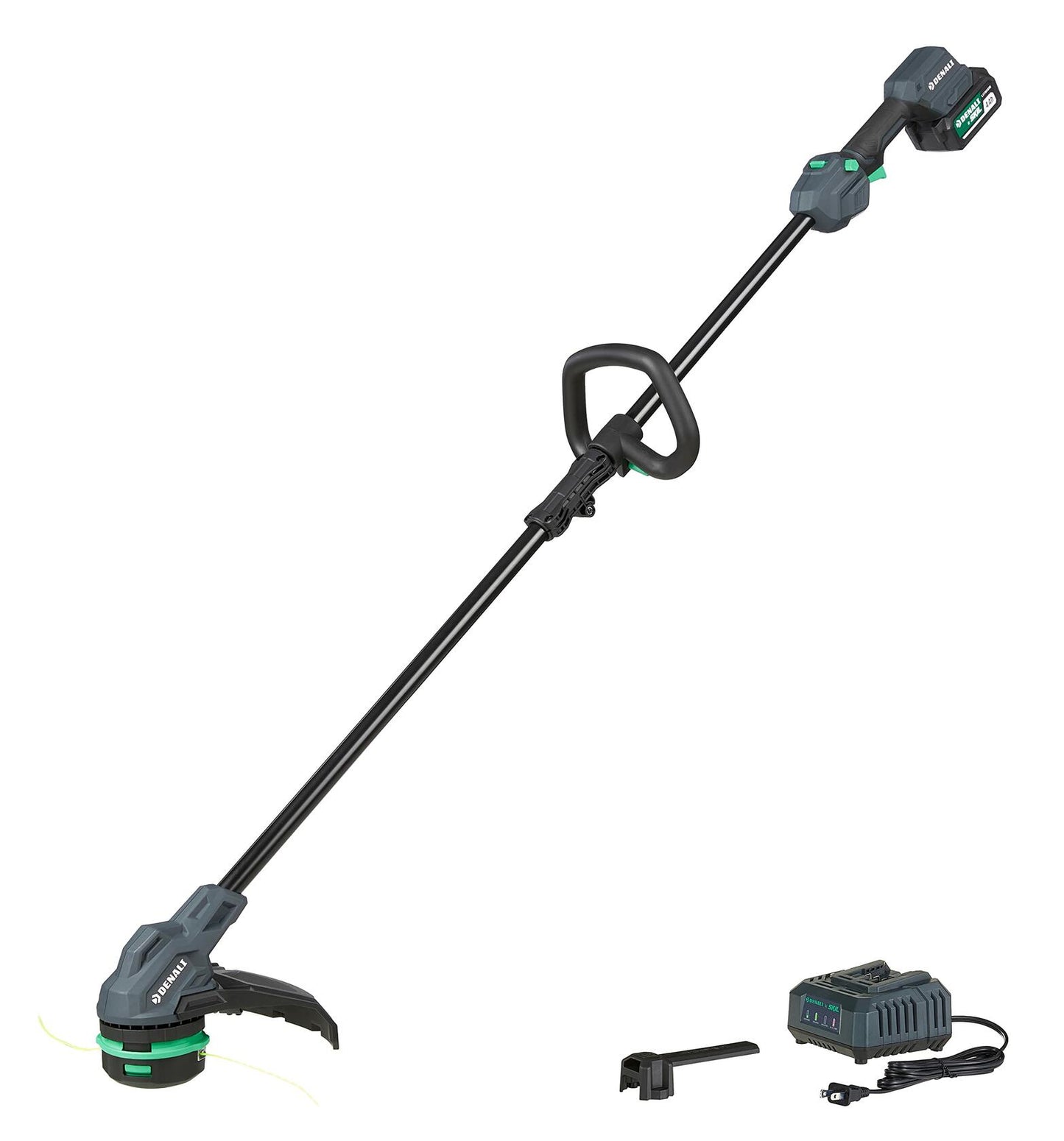 Amazon Brand - Denali by SKIL 20V Brushless 13-Inch String Trimmer Kit, Includes 4.0Ah Battery & Charger, Blue