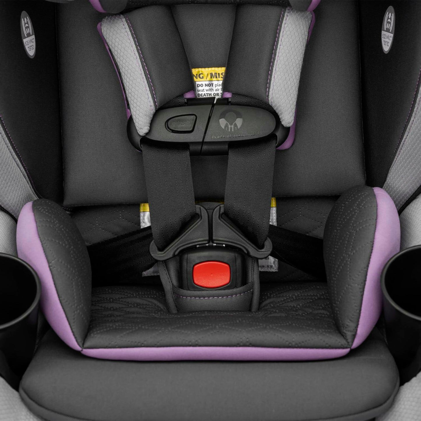 Revolve360 Slim 2-in-1 Rotational Car Seat with Quick Clean Cover (Sutton Purple)