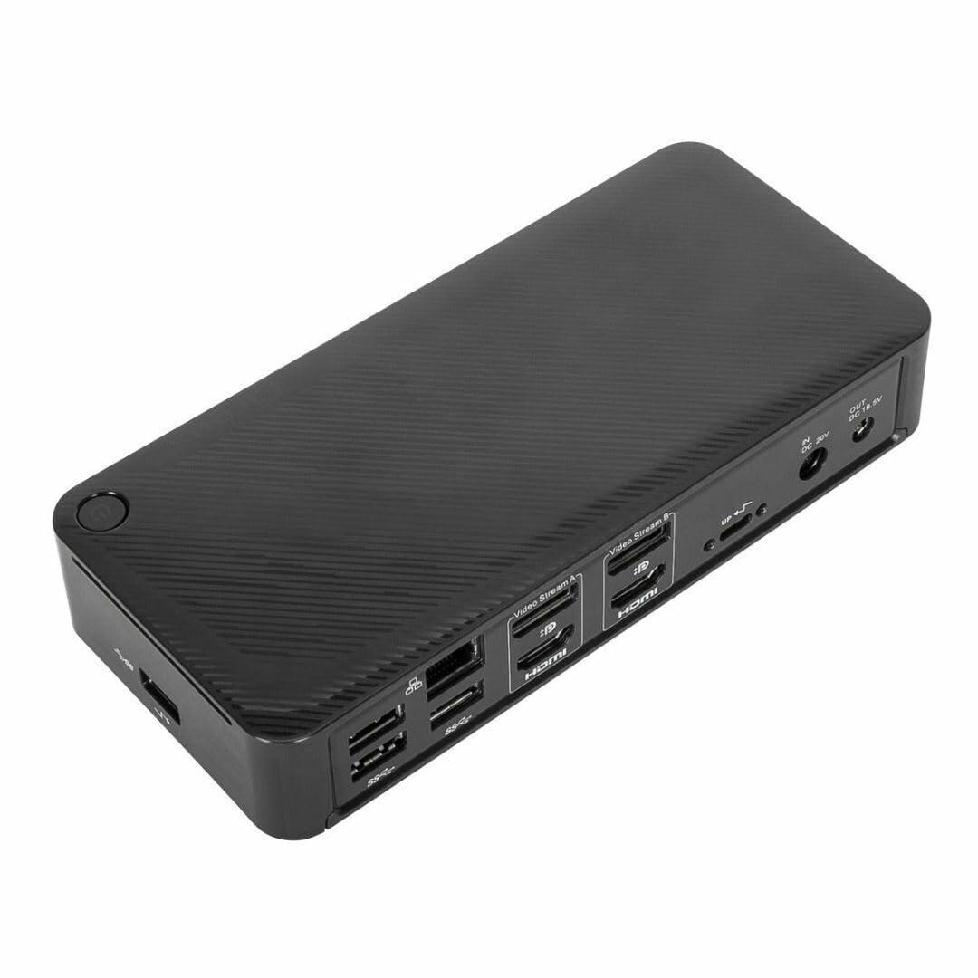 Targus USB-C Dual Monitor 4K HDMI Docking Station with 100W Power Delivery (DOCK182GLZ-40) DOCK182-A1, Black