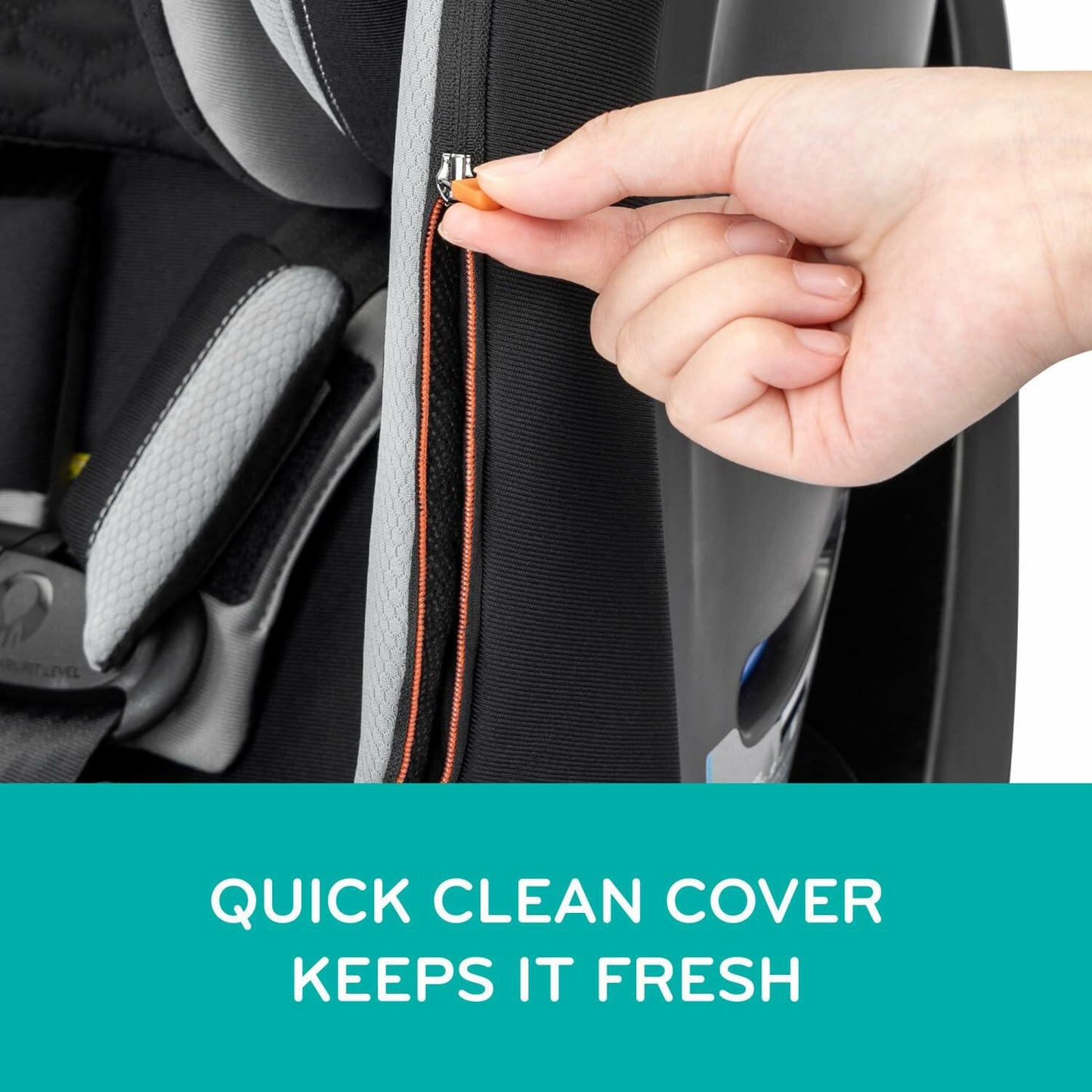 Revolve360 Slim 2-in-1 Rotational Car Seat with Quick Clean Cover (Sutton Purple)