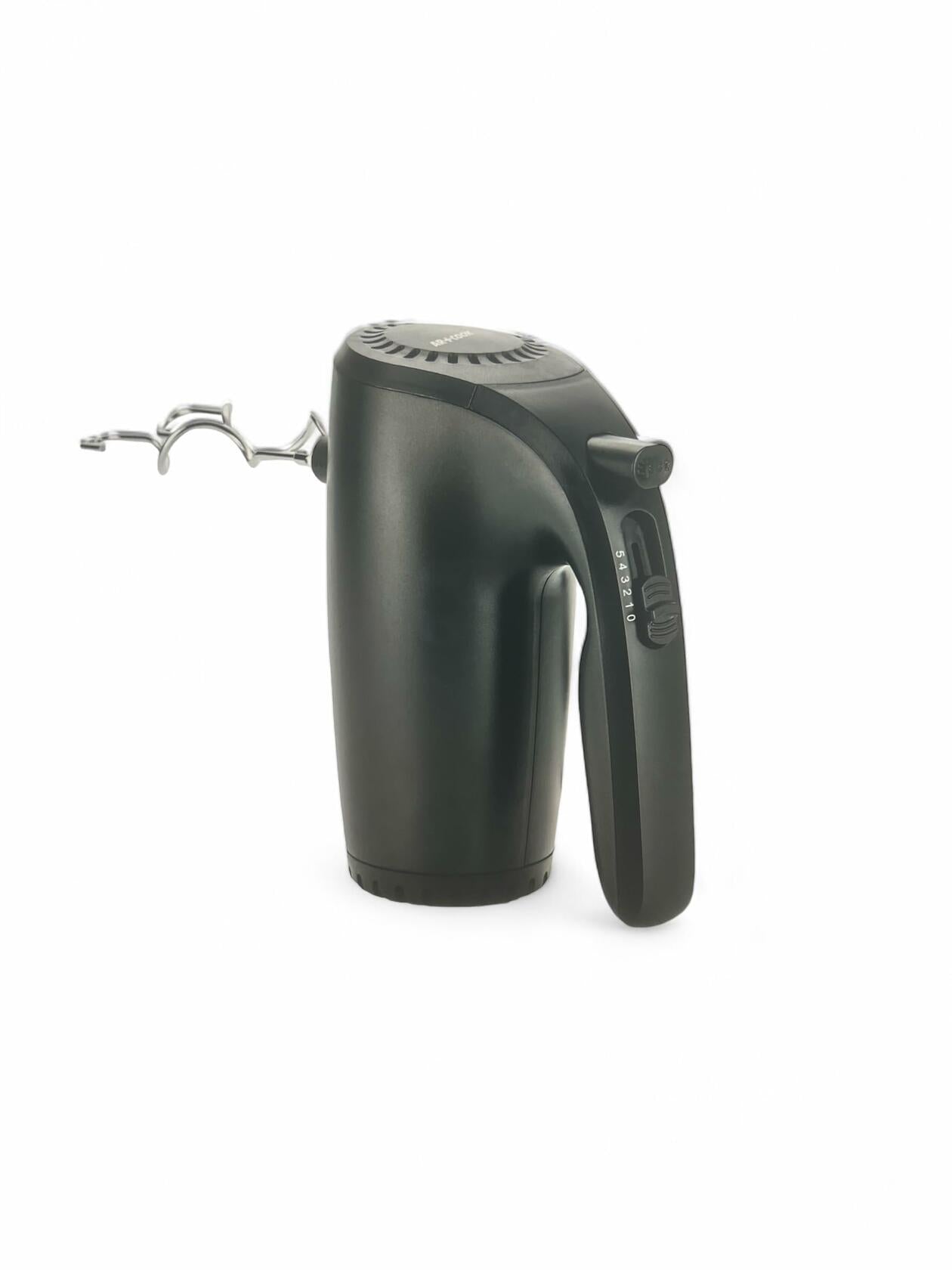 (1) 5-Speed Hand Mixer, Attachments, Beater, Mixer, Black, Corded, Lightweight, Small Portable, Turbo Boost