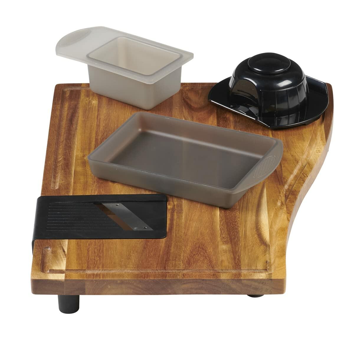 Anchor Hocking 13926L21 SwingBoard Acacia Wood Cutting Board - 6 Piece Set