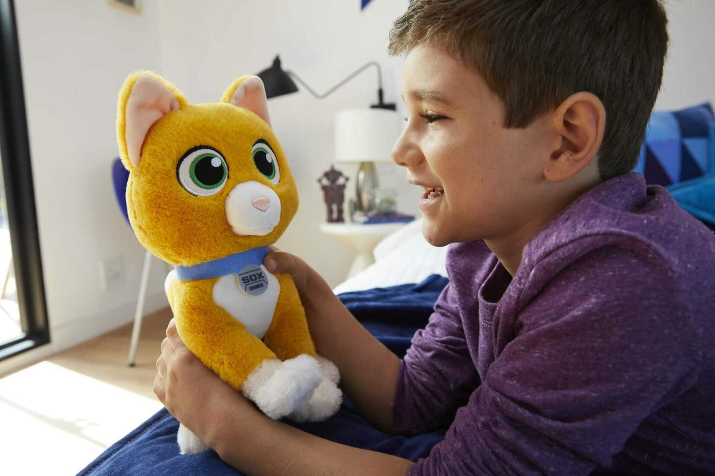 Disney and Pixar Lightyear Sox Plush with Sound, Robot Cat Soft Doll Inspired by Character