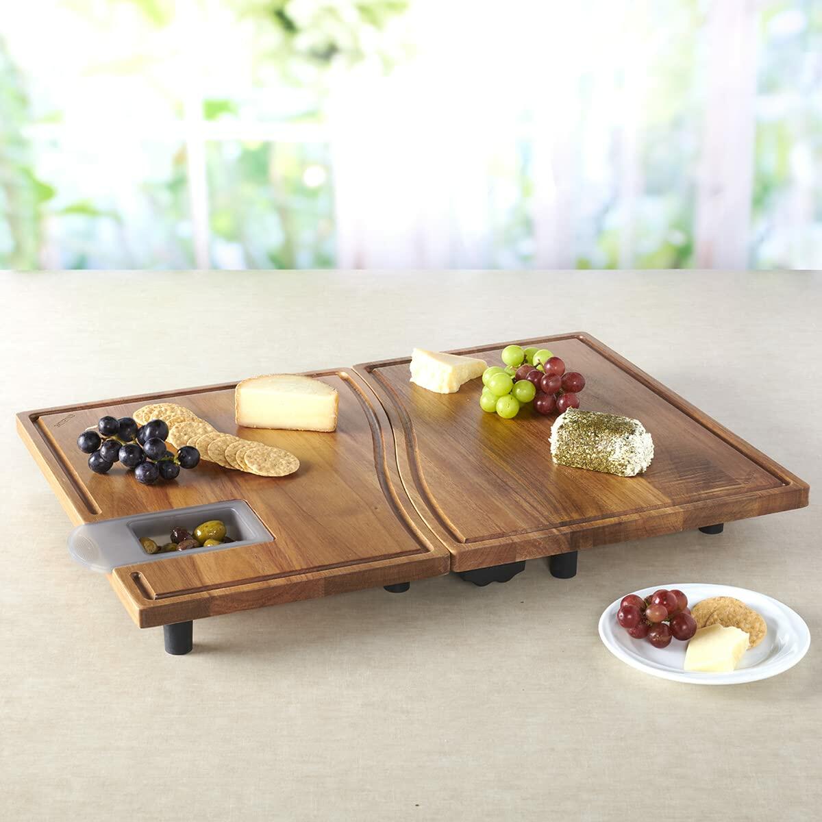 Anchor Hocking 13926L21 SwingBoard Acacia Wood Cutting Board - 6 Piece Set