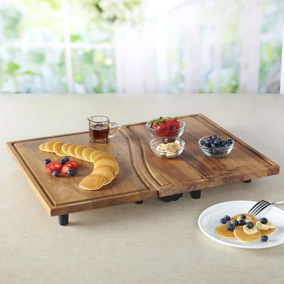 Anchor Hocking 13926L21 SwingBoard Acacia Wood Cutting Board - 6 Piece Set