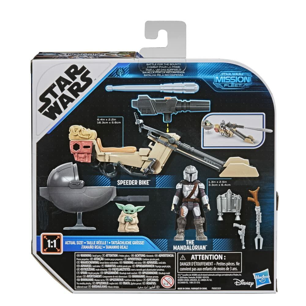 Star Wars Mission Fleet The Mandalorian The Child Battle for the Bounty Figure & Vehicle