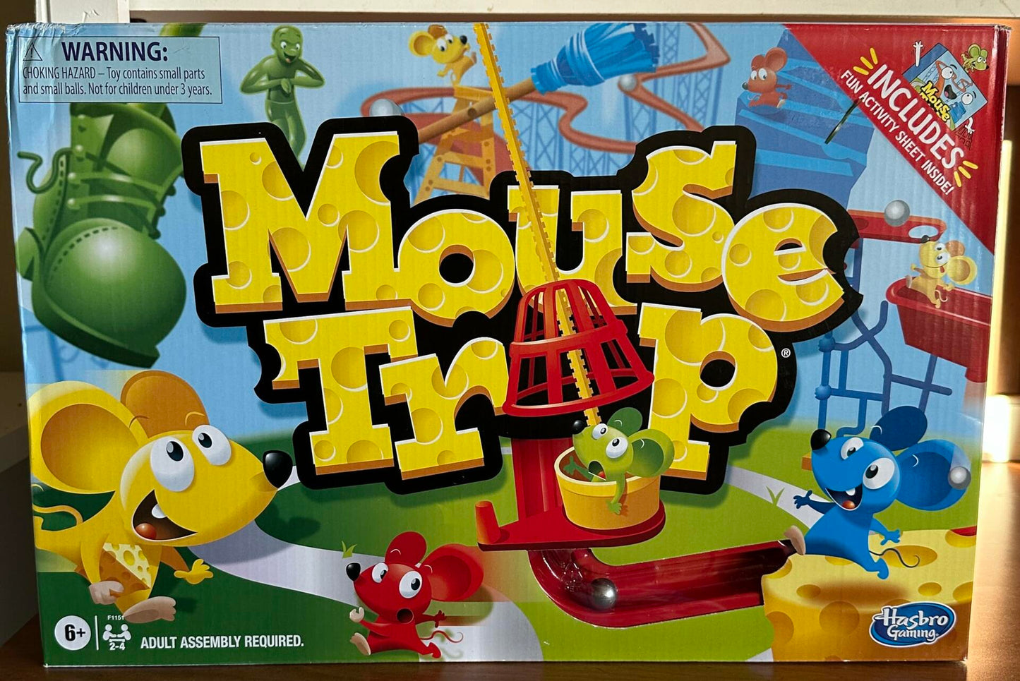 Mousetrap Board Game for Kids and Family Ages 6 and Up, 2-4 Players