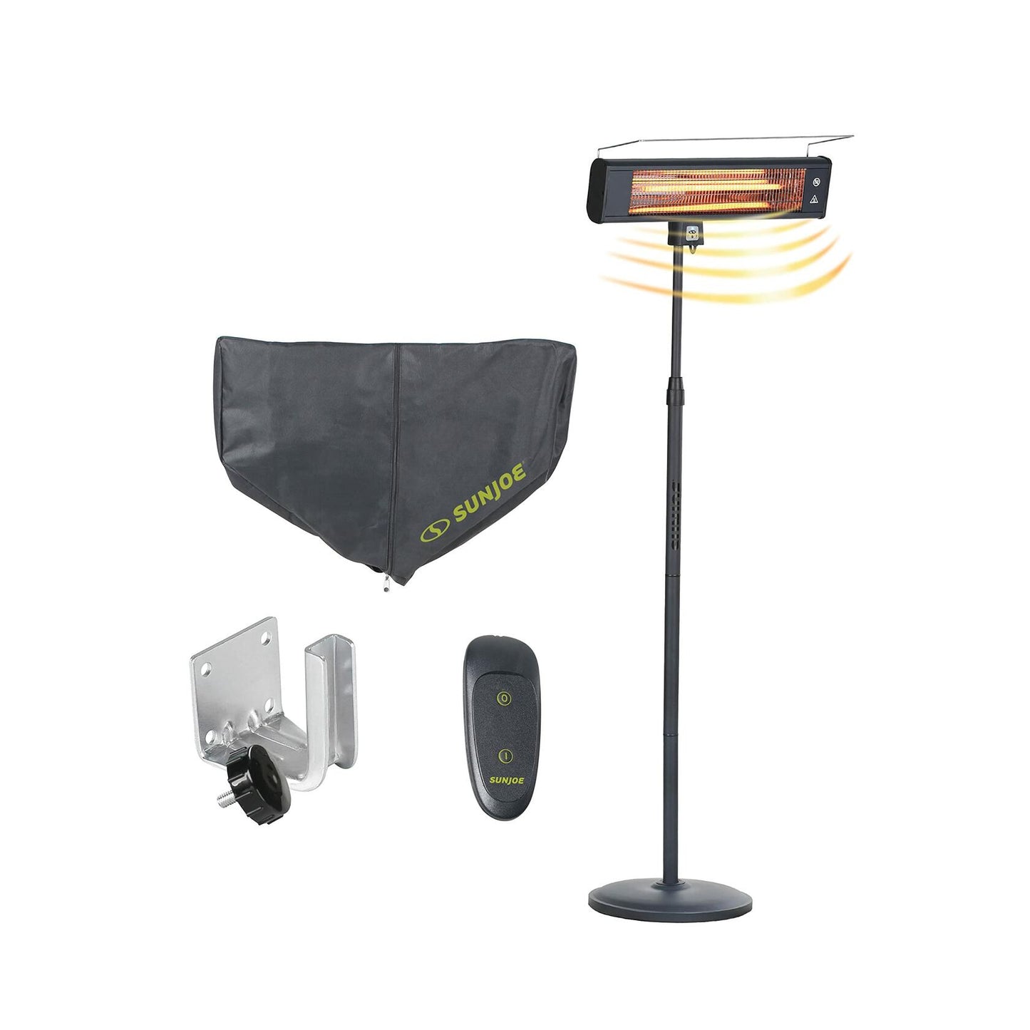 Sun Joe Electric Patio Infrared Heater, Remote Controlled, Tip-over & Overheat Protection, 5118 BTU