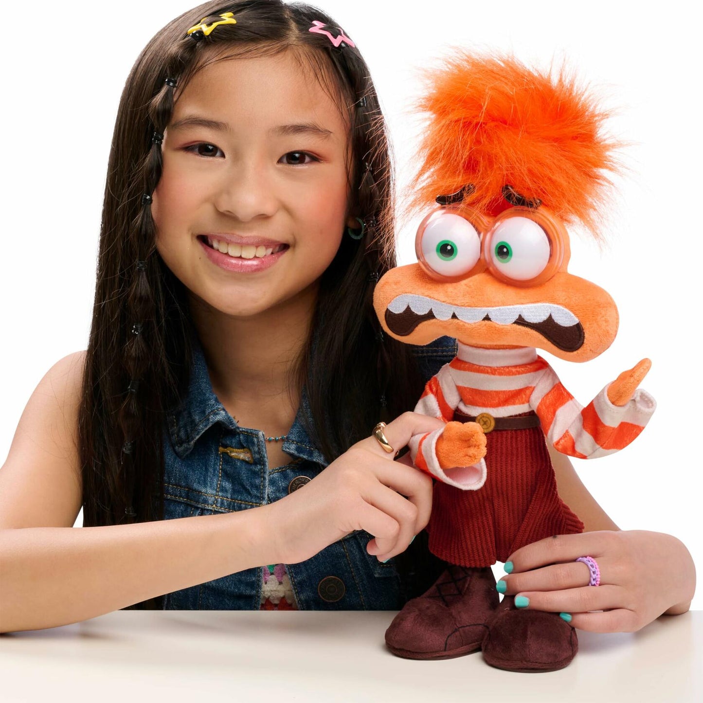 Disney and Pixar Inside Out 2 Shaking with Anxiety Feature Plush, Kids Toys for Ages 3 up