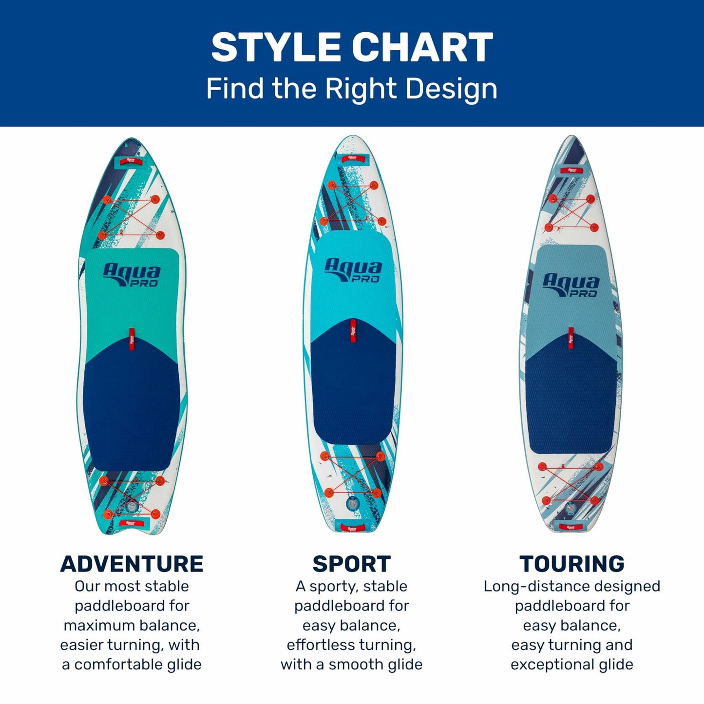 Aqua PRO Halcyon Sport 11' x 6" x 33" Inflatable Stand-Up Paddleboard iSUP, Standard Design with Non-Slip EVA Deck, Includes Paddle, Ankle Leash, Pump and Carry/Storage Bag