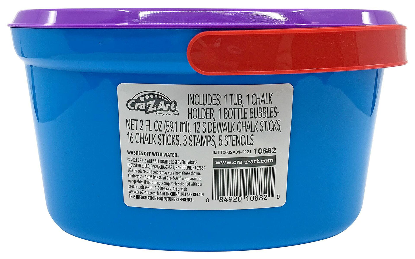 Cra-Z-Art Tub Fulla Fun Super Sidewalk Chalk Bucket