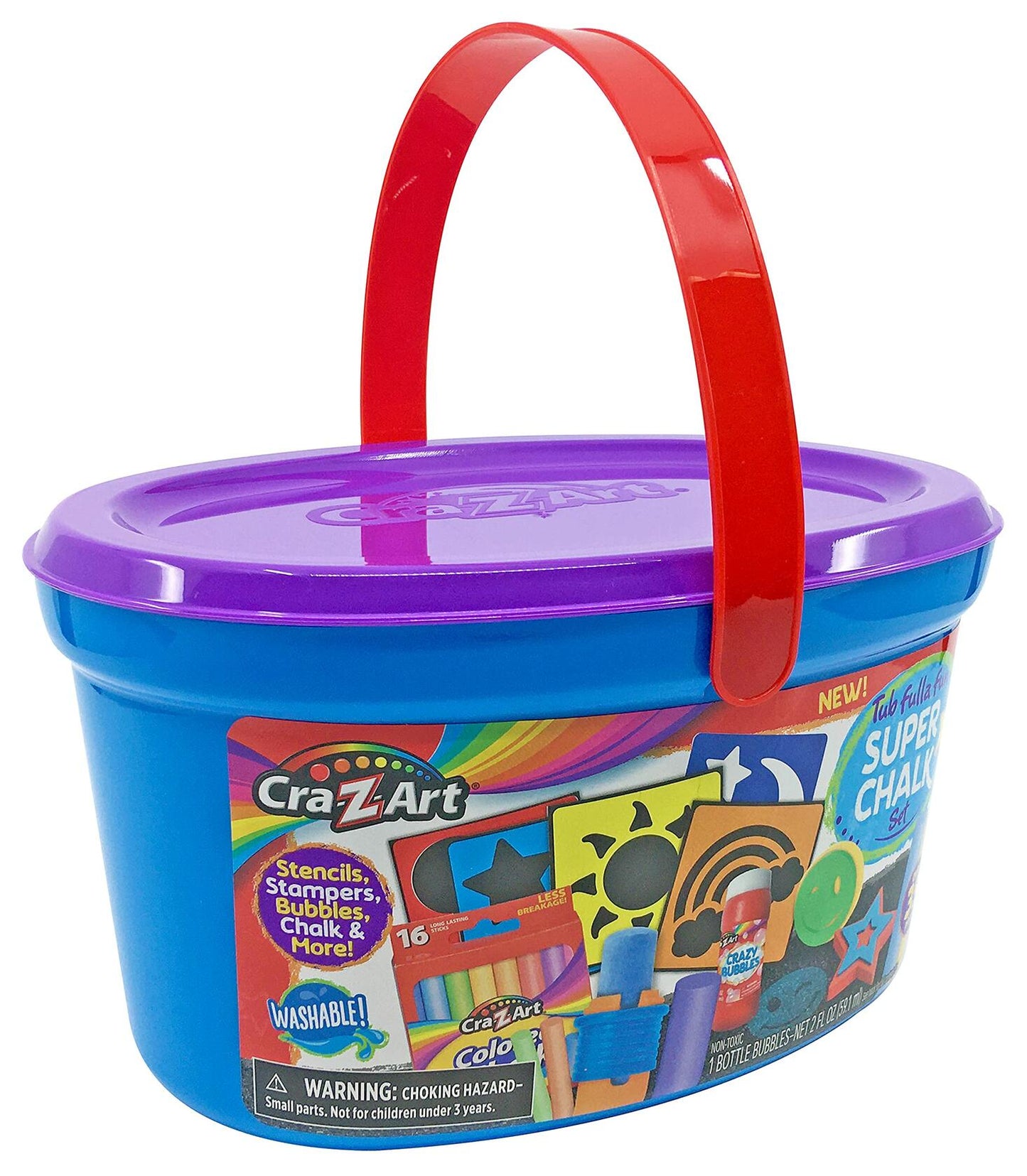 Cra-Z-Art Tub Fulla Fun Super Sidewalk Chalk Bucket