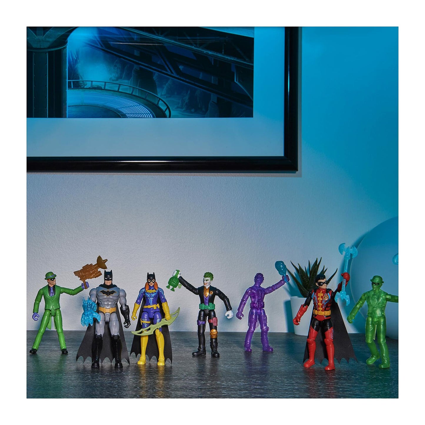 DC Comics Batman 4-inch Action Figure with 3 Mystery Accessories