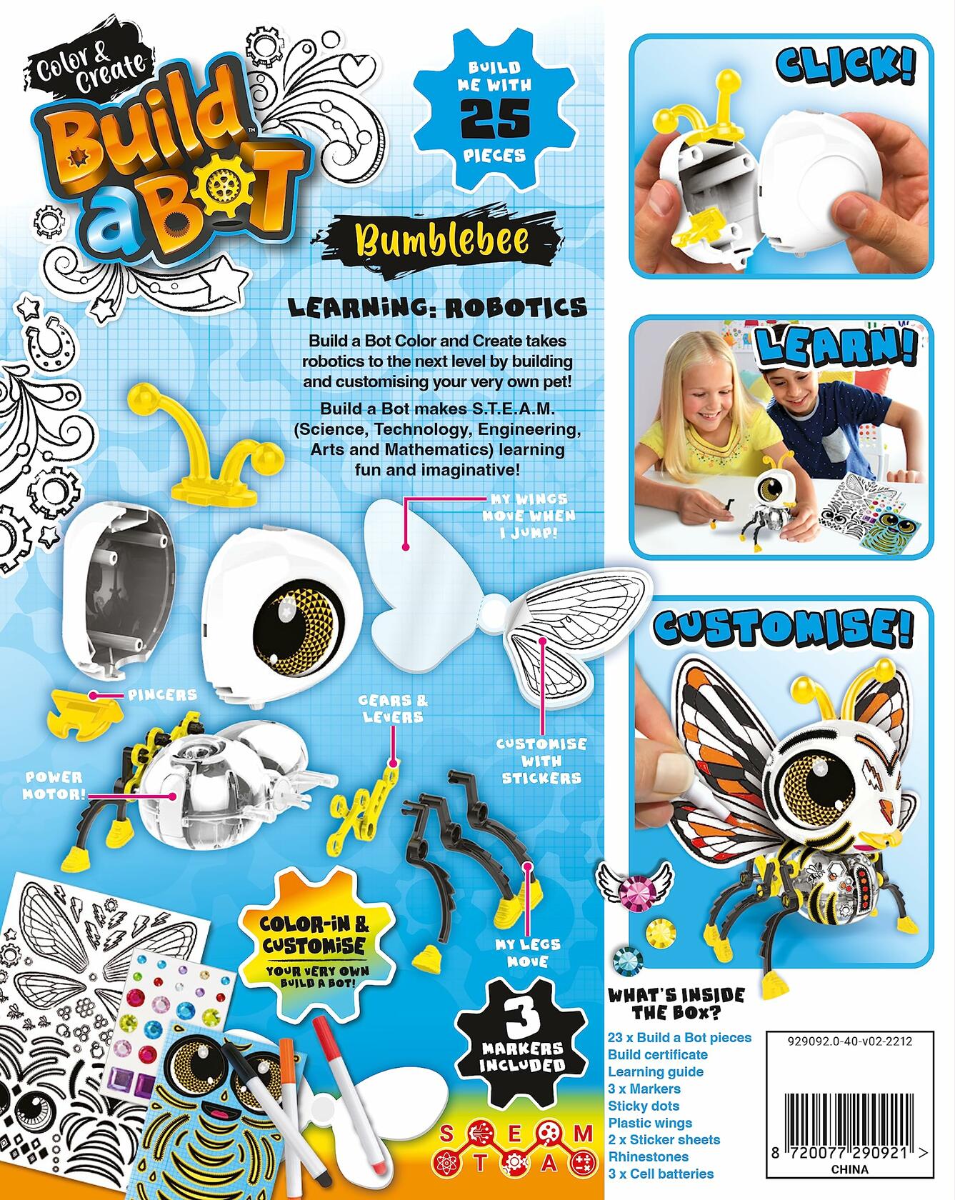 Color & Create Build a Bot Bumblebee