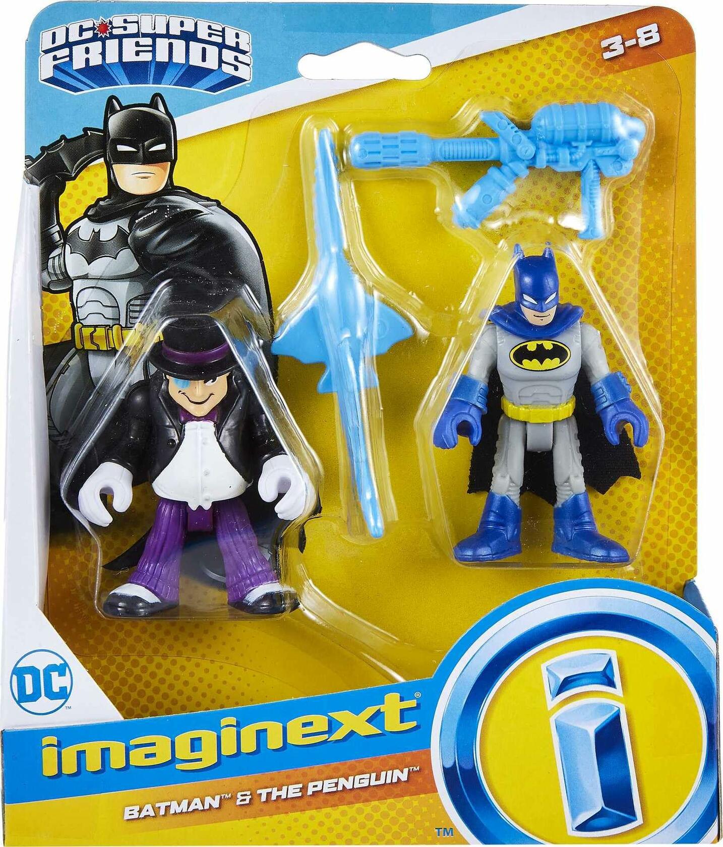 Imaginext Fisher-Price DC Super Friends Batman & The Penguin Action Figure Set