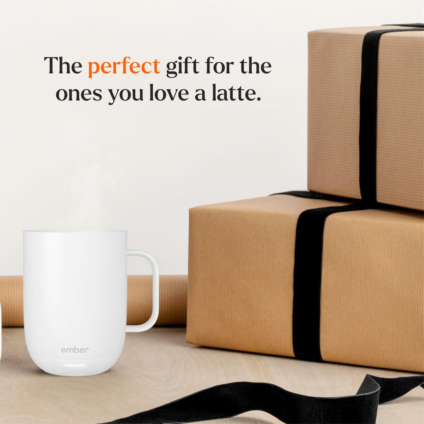Ember Temperature Control Smart Mug 2, 10 oz, Gold, up to 1.5-hr Battery Life - App Controlled Heated Coffee/Tea Mug - Improved Design