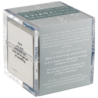 TableTopics What Would You Do Question Card Game - 135 Provocative Conversation Starter Cards for Parties with Adult Friends, Spark Lively Debates about Sticky Situations, Icebreaker Game