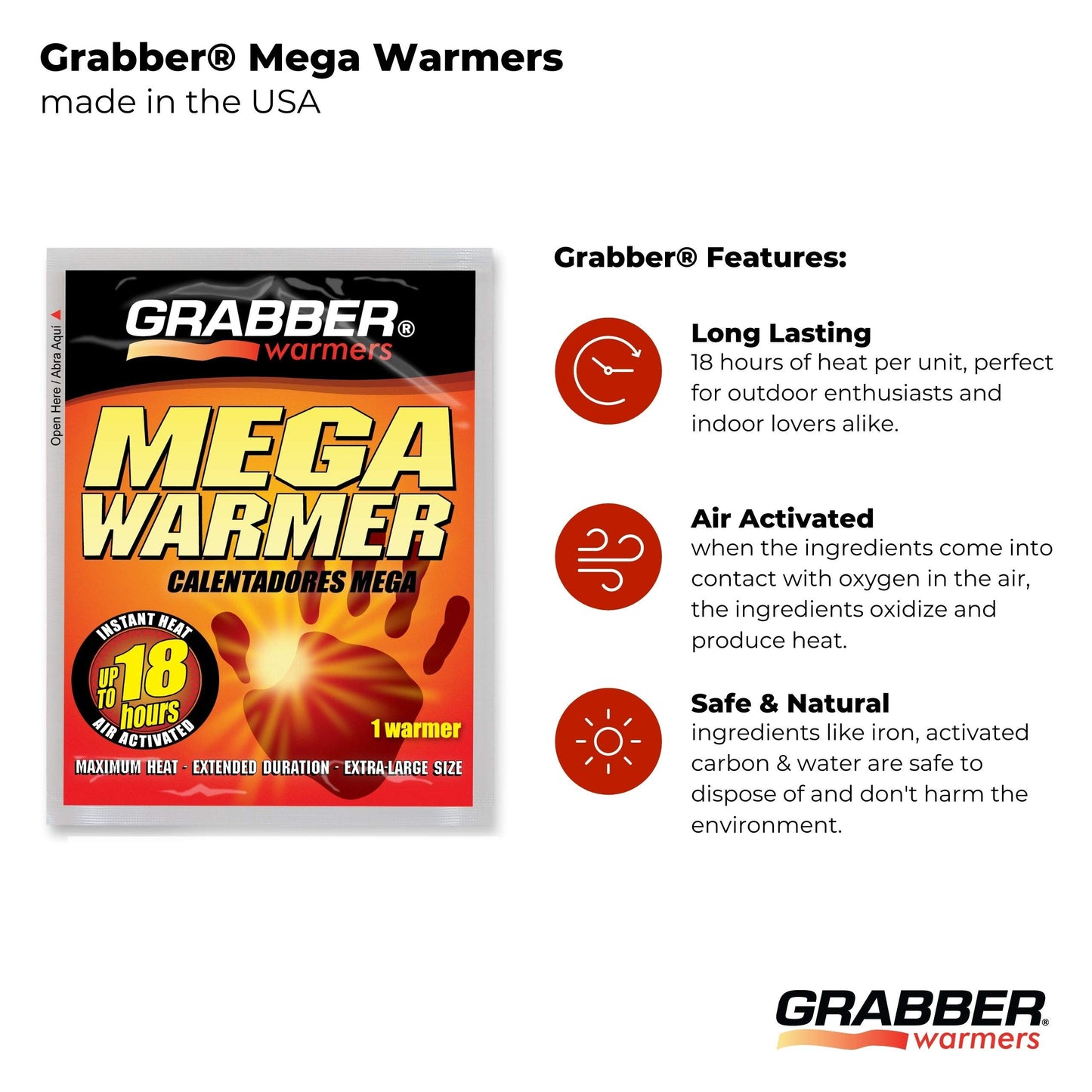 Grabber Mega Warmers 12 Hour 30 Pk.