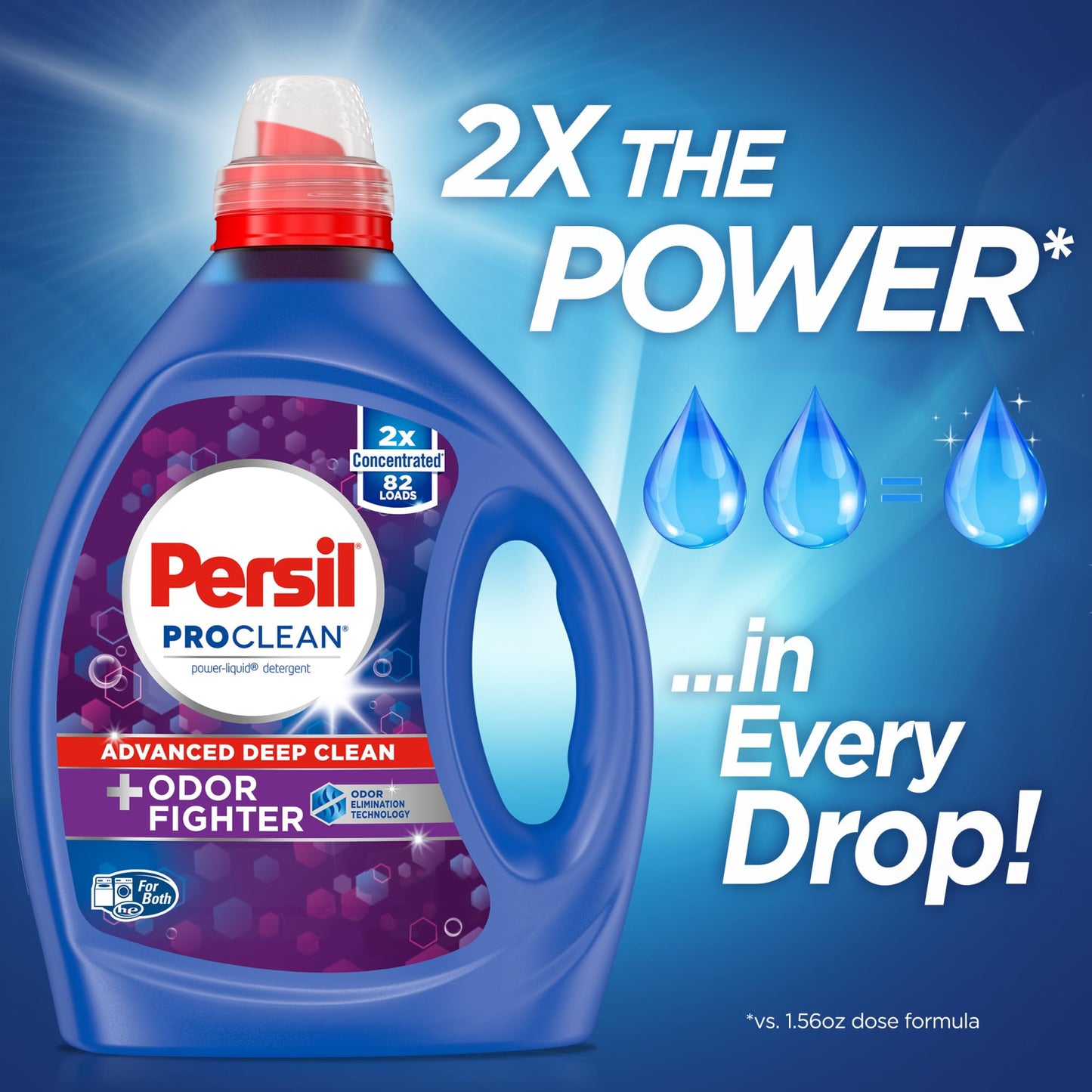 Persil Laundry Detergent Liquid, Odor Fighter with Odor Elimination Technology,
