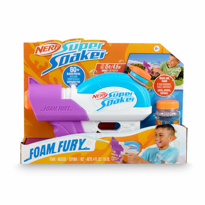 NERF Super Soaker Foam Fury Blaster  The Ultimate Foam Blaster for Outdoor Summer Fun Foamzone