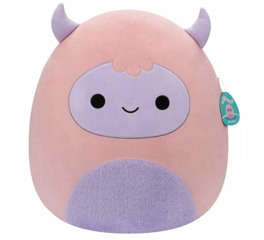 Squishmallows Original 11-Inch Ronalda Pink and Purple Yeti Plush Toy Official