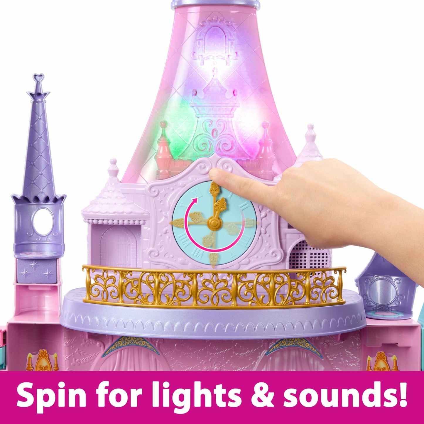 Disney Princess Magical Adventures Castle with 3 Levels, 10 Play Areas with Lights & Sounds