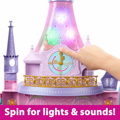 Disney Princess Magical Adventures Castle with 3 Levels, 10 Play Areas with Lights & Sounds