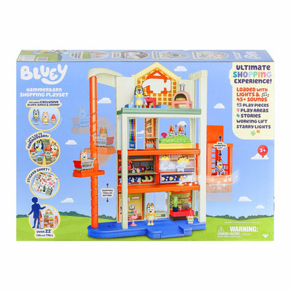 Bluey Hammerbarn Shopping Playset, Including Lights and 45+ Sounds, Ages 3+