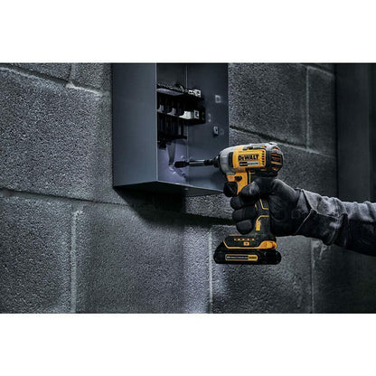 DeWalt 20V MAX Brushless Cordless Impact Driver Kit with Charger & Kit Bag