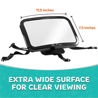 Baby Backseat Mirror for Car - View Infant in Rear Facing Car Seat - 100% NEW