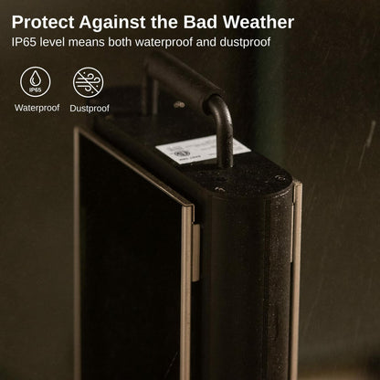 EAST OAK 1500W Patio Heater, Table Side Portable Electric Heater with Double-Sided Heating & 3 Heating Levels, IP65 Waterproof Outdoor Heater with Remote, and Protection from Tip-over & Overheating