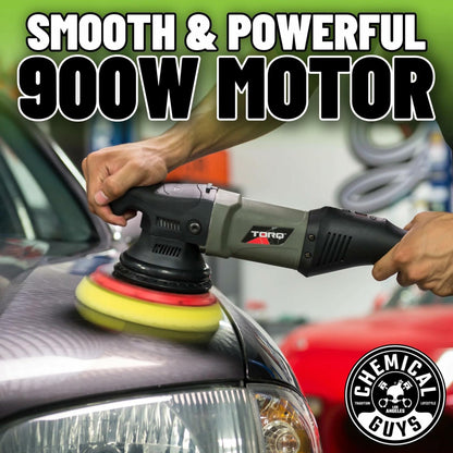 Chemical Guys TORQ22D Random Orbital Polisher w/Red Backing Plate - 120V/60Hz (P4) - TORQ22D