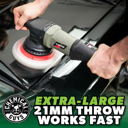 Chemical Guys TORQ22D Random Orbital Polisher w/Red Backing Plate - 120V/60Hz (P4) - TORQ22D