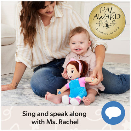 Ms. Rachel Official Speak & Sing 16-Inch Plush Doll for Ages 6 Months to 3+ Years