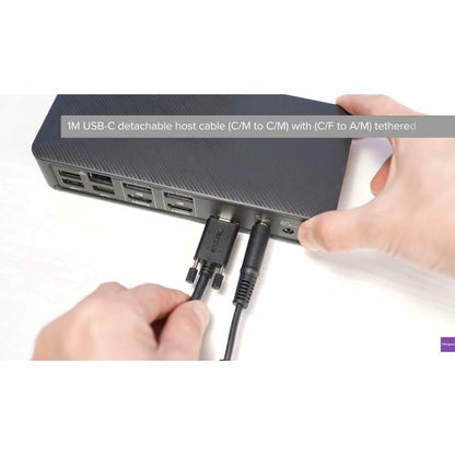 Targus USB-C Dual Monitor 4K HDMI Docking Station with 100W Power Delivery (DOCK182GLZ-40) DOCK182-A1, Black
