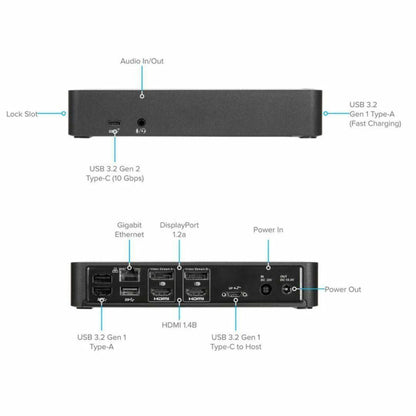 Targus USB-C Dual Monitor 4K HDMI Docking Station with 100W Power Delivery (DOCK182GLZ-40) DOCK182-A1, Black